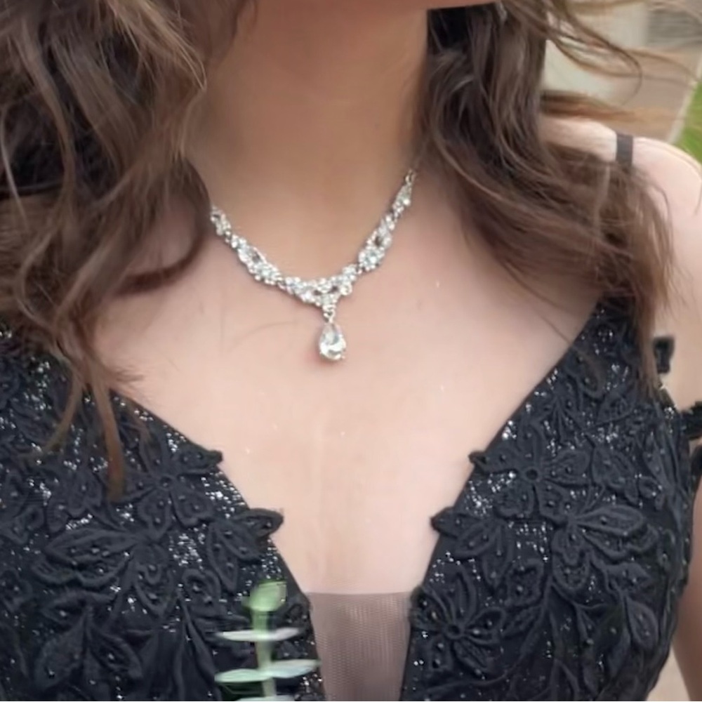 Black formal long dress-PROM